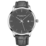 Relogio Stuhrling Original Homem/Masc. Couro Casual Design Dial Data Classico Fashion