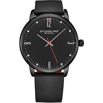 Relogio Stuhrling Original Homem/Masc. Couro Classico Casual Design Luxo