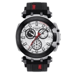 Ficha técnica e caractérísticas do produto Relógio T-Race 511t masculino preto e branco pulseira silicone
