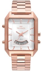 Ficha técnica e caractérísticas do produto Relógio Technos Feminino Anadigi Quadrado Rosé T200AH/4K