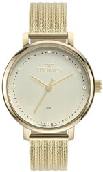 Ficha técnica e caractérísticas do produto Relogio Technos Feminino Dourado pulseira esteira a prova dagua 2035MSU/1K