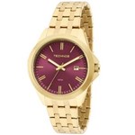 Ficha técnica e caractérísticas do produto Relógio Technos Feminino Elegance 2115krx/4t Roxo Dourado