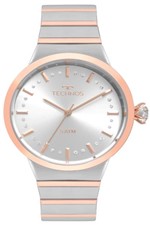 Ficha técnica e caractérísticas do produto Relógio Technos Feminino Elegance Crystal Bicolor 2036MJV/5K