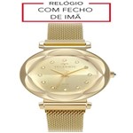 Ficha técnica e caractérísticas do produto Relógio Technos Feminino Elegance Crystal Dourado 2035MRZ/4X