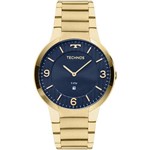 Ficha técnica e caractérísticas do produto Relógio Technos Masculino Dourado Classic Slim Gl15an/4a