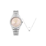 Ficha técnica e caractérísticas do produto Relógio Technos Prateado Feminino Elegance Boutique 2035Mkn/1T