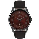 Ficha técnica e caractérísticas do produto Relógio Technos Steel 2117LBG/2N 43mm Couro Masculino