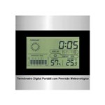 Ficha técnica e caractérísticas do produto Relogio Termo Higrometro Digital Estacao de Previsão Meteorologica Lcd com Maxima e Minima Despertad - Gimp