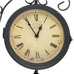 Ficha técnica e caractérísticas do produto Relógio/termômetro Estação Antique Uso Externo Greenway