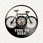 Ficha técnica e caractérísticas do produto Relógio Time to Bike Ciclista Bicicleta MTB BMX Vinil LP