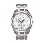 Relógio Tissot Couturier Masculino Original Aço Fundo Branco