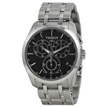 Relógio Tissot Couturier Masculino Original Aço Fundo Preto