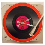 Ficha técnica e caractérísticas do produto Relógio Toca Disco Goodsbr 60x60x10cm