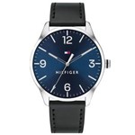 Ficha técnica e caractérísticas do produto Relógio Tommy Hilfiger Azul Couro Preto 1791520