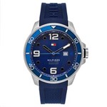 Ficha técnica e caractérísticas do produto Relógio Tommy Hilfiger Masculino Blue Aço Inoxidáveland Rubber Quartzo