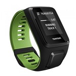 Relógio TomTom Runner 3 Cardio Music com GPS, à Prova Dágua, 3GB, Bluetooth - Preto e Verde Small