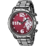 Relógio U.S. Polo Assn. Quartz Homem Masculino Prateado