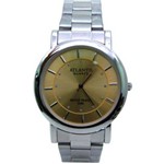 Relogio Unissex Atlantis A3156 Fundo Dourado