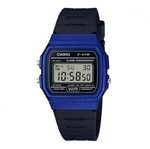 Ficha técnica e caractérísticas do produto Relógio Unissex Casio Digital F91wm-2adf-br - Azul e Preto