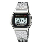 Ficha técnica e caractérísticas do produto Relógio Unissex Casio Digital Vintage A159WA-N1DF - Prata