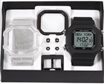 Ficha técnica e caractérísticas do produto Relógio Unissex Champion Yot Preto/transparente Cp40180x