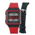 Relógio Unissex Digital Mariner Troca Pulseira HB8P - Vermelho