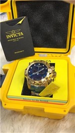 Ficha técnica e caractérísticas do produto Relógio INVICTA VENOM CORINGA 26790 DOURADO e AZUL LANÇAMENTO 2019