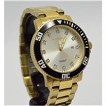 Ficha técnica e caractérísticas do produto Relógio Victor Hugo VH10109GSG/04M Redondo Dourado Calendário Cristal Swarovski