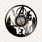 Ficha técnica e caractérísticas do produto Relógio Vingadores HQ Desenho Filme Serie TV Nerd Vinil LP
