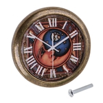 Ficha técnica e caractérísticas do produto Relógio Vintage Armário Porta Gaveta Bin Lidar Com Puxador De Ferragens-lua Noite