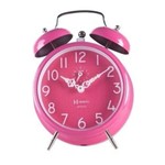 Ficha técnica e caractérísticas do produto Relógio Vintage Despertador Pink Retro a Corda Herweg 2383