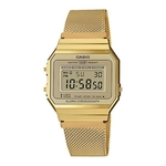 Ficha técnica e caractérísticas do produto Relógio Vintage Dourado Unissex A700wmg-9adf