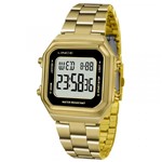 Ficha técnica e caractérísticas do produto Relógio Vintage Feminino Digital SDG615L Dourado - Lince
