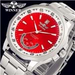 Ficha técnica e caractérísticas do produto Relógio Winner Luxo Red (Vermelho)