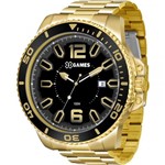 Ficha técnica e caractérísticas do produto Relógio X-Games Masculino Dourado XMGS1019P2KX Analógico 10 Atm Cristal Mineral