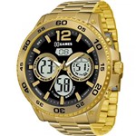 Ficha técnica e caractérísticas do produto Relógio X-Games Masculino Dourado XMGSA005P2KX Anadigi 10 Atm Cristal Mineral Tamanho Grande