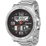 Ficha técnica e caractérísticas do produto Relógio X-Games Masculino Prata XMSSA004P2SX Anadigi 10 Atm Cristal Mineral Tamanho Grande