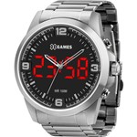 Ficha técnica e caractérísticas do produto Relógio X-Games Masculino Prata XMSSA009P2SX Anadigi 10 Atm Cristal Mineral Tamanho Grande