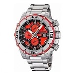 Ficha técnica e caractérísticas do produto Relogio Zz1678 Festina F16599 Chrono Bike Prata Vermelho