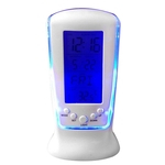 Ficha técnica e caractérísticas do produto Relógios de calendário Digital LED Relógio Relógio de Mesa de Cabeceira Temperatura Música Iluminação Multi-função de Despertador Preguiçoso com Display LED Relógio Eletrônico