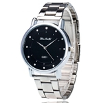 Ficha técnica e caractérísticas do produto Relógios de luxo Feminino Magro PU Leather Strap Rodada Dial os relógios de quartzo G801-G