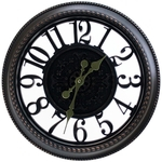 Ficha técnica e caractérísticas do produto Relógios De Parede Vintage Grande 40cm Com Tampa De Vidro