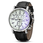 Ficha técnica e caractérísticas do produto Relógios de quartzo impermeável Personalidade couro banda relógio impermeável T0323