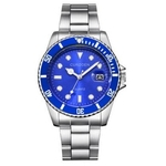 Ficha técnica e caractérísticas do produto Relógios de uso masculino aço inoxidável data wristwatch9
