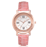 Ficha técnica e caractérísticas do produto Relógios Feminino Quartzo Casual, Pulseira em Couro de Luxo Tendencia... (Rosa)