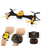 Ficha técnica e caractérísticas do produto CX-70 Controle Remoto Mini Aeronaves Brinquedo Relógio de Mão Portátil Estilo Bat Uav 4 eixos Wifi Fotografia Aérea Zangão