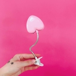 Ficha técnica e caractérísticas do produto Rosa Sweet Love Lamp LED Clipe Eye-proteção Mini Student Lamp