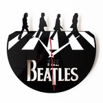 Ficha técnica e caractérísticas do produto Retro à moda criativa CD do registro de vinil álbuns Film Relógio de parede com decoração Beatles Pattern presente Gostar