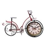 Ficha técnica e caractérísticas do produto Retro Vintage Silencioso Ferro Bicicleta Relógio De Bicicleta Escritório Em Casa Sala De Estar Decoração De Mesa