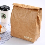 Ficha técnica e caractérísticas do produto Reutilizáveis ¿¿impermeável ¿¿Lunch Box Leakproof Duplas Brown Paper Bag Tyvek Almoço